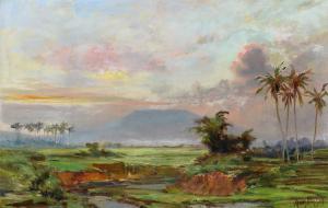 BAKKER Frans 1871-1944,Indonesian landscape,Zeeuws NL 2018-12-05