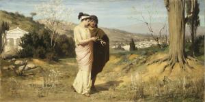 bakolowicz stepan vladislavovich,Antique spring. Romantic Date,1884,Russian Seasons 2012-11-23