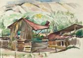 BAKOS Jozef G. 1891-1977,Rustic Farm Scene (desc),Altermann Gallery US 2008-06-28