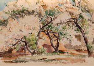 BAKOS Jozef G. 1891-1977,Spring Blossoms,Santa Fe Art Auction US 2023-11-10