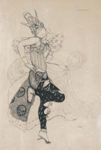 BAKST Leon 1866-1924,COSTUME DESIGN FOR NATALIA TRUKHANOVA IN LA PERI,Sotheby's GB 2011-11-29