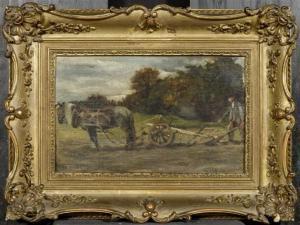 BAL JEAN BAPTISTE EDOUARD 1868-1901,A ploughing peasant,Galerie Koller CH 2009-12-01