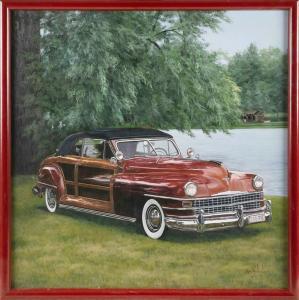 BALABAN Ron 1900-1900,Portrait of a late 1940s Chrysler Town & Country c,Eldred's US 2022-07-26