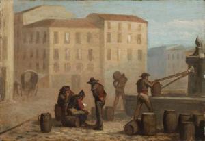 BALACA Y CANSECO Ricardo 1844-1880,Conjunto de cuatro escenas de Madrid Dos,Alcala ES 2023-03-16