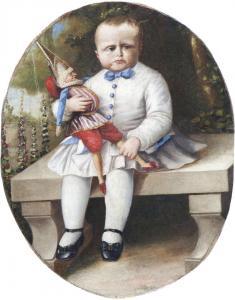 BALACA Y CANSECO Ricardo 1844-1880,Retrato de niño con muñeco,Subastas Bilbao XXI ES 2016-07-21