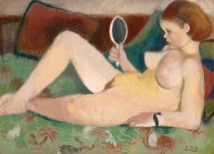 BALACESCU Lucia Demetriade 1895-1979,In the Mirror,Artmark RO 2025-06-19