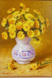 BALAKSHIN Yevgeny 1961,bouquet of dandelions,Crow's Auction Gallery GB 2019-12-04