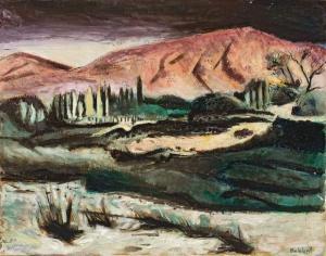 BALALAEFF 1900-1900,Paysage montagneux dans le soir tombant,Damien Leclere FR 2007-12-22