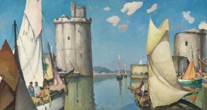 BALANDE Gaston 1880-1971,Port de La Rochelle,1937,Bonhams GB 2023-11-15