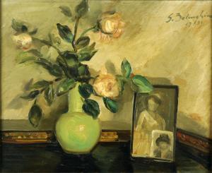 BALANGHIEN GUSTAVE 1892-1957,Les Roses au Portrait,1931,Galerie Moderne BE 2011-11-22
