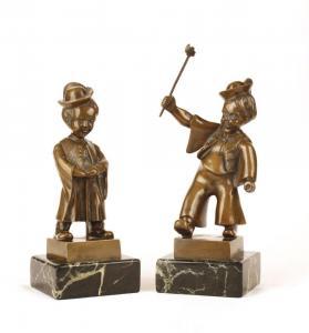 BALAZS Istvan 1908-1995,Little Lads (sculpture pair),Pinter HU 2019-02-10