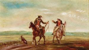 BALCOMBE THOMAS,Men on Horseback,1850,Menzies Art Brands AU 2023-11-29