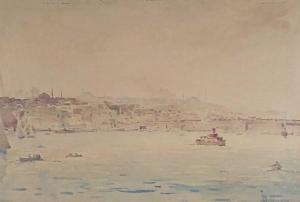 BALDASAR T 1900-1900,View of the harbour at Istanbul,20th century,Halls GB 2020-06-17