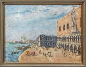 BALDASSARI Mario Umberto,Impressionistische Venedig-Ansicht mit Blick auf d,Schloss 2016-11-26