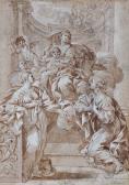 BALDINI Pietro Paolo,The Madonna and Child in Glory appearing to two kn,Sotheby's 2022-07-06