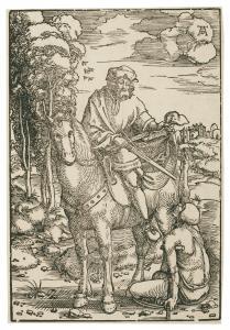 BALDUNG GRIEN Hans Gmund 1476-1545,Saint Martin on Horseback,1505-1507,Christie's GB 2019-01-29
