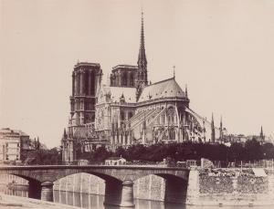 BALDUS Edouard Denis 1813-1889,Notre Dame, Paris,1860,Galerie Bassenge DE 2023-12-06