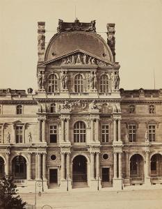 BALDUS Edouard Denis,Pavillon Denon, Paris (#7, from: Vues de Paris),1856,Lempertz 2017-05-31