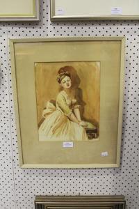 BALDWIN Helen 1912,Portrait of a Debutante,Vickers & Hoad GB 2018-07-14