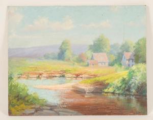 baldwin hunter frank 1883-1958,Brown County lake scene,Ripley Auctions US 2009-03-22