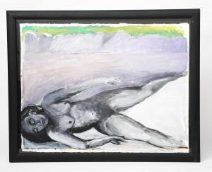 BALDWIN Nancy 1934-2021,untitled, nude figure in a landscape,1991,Woolley & Wallis GB 2023-03-22