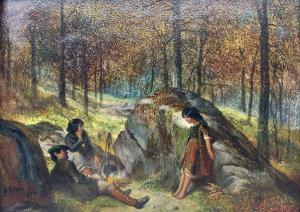 BALDWIN Samuel 1818-1891,Camping in the Woods,1991,Duggleby Stephenson (of York) UK 2024-02-02