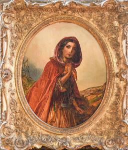 BALDWIN Samuel 1818-1891,Girl in cloak,Tennant's GB 2021-09-24