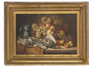 BALE Charles Thomas,Partridges, a tankard, grapes, peaches, pears and ,Christie's 2009-07-21