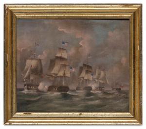 Ball Spencer Richard 1812-1897,Battle of Lake Erie,1860,Sotheby's GB 2023-01-19