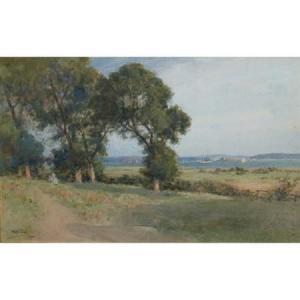 BALL Wilfred Williams 1853-1917,Calshot Castle from a Distance,1914,William Doyle US 2010-01-13