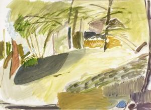 BALLACHEY Barbara 1949,Untitled (Landscape),1979,Lando Art Auction CA 2021-10-24