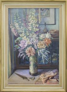 BALLANTINE Mary 1920-1950,FLOWER STUDY,McTear's GB 2017-08-30