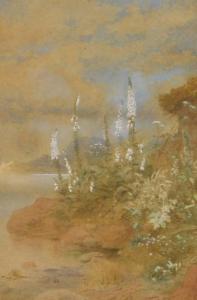 BALLANTYNE robert michael 1825-1894,Foxgloves on riverbank,1885,Golding Young & Mawer GB 2018-01-31
