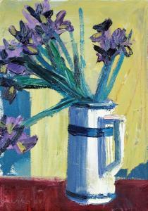 BALLARD Brian 1943,Irises in Jug,Gormleys Art Auctions GB 2015-11-03
