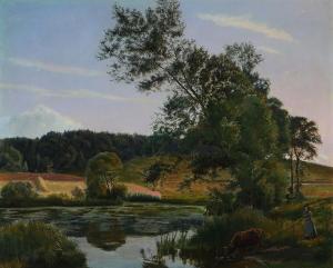 BALLE Otto Petersen 1865-1916,Danish summer landscape,Bruun Rasmussen DK 2023-04-10