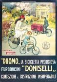 BALLERIO Osvaldo 1870-1942,DUOMO, LA BICICLETTA PRODIGIOSA, FURGONCINI DONSEL,1915,Cambi 2018-11-20