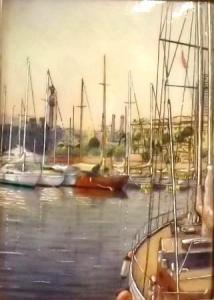 BALLESTER,Yachts in a harbour,David Lay GB 2013-08-09