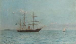 BALLIESTER Carlos 1870-1927,Embarcação na Baía de Guanabara,1901,Escritorio de Arte BR 2023-08-07