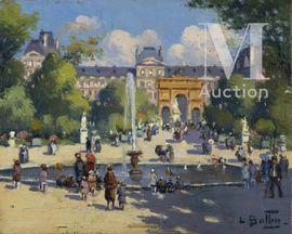 BALLIN Léon,Le jardin des Tuileries,1912,Millon & Associés FR 2021-03-31