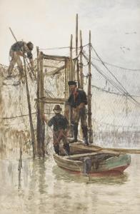 BALLINGALL Alexander 1850-1910,Fixing the nets,Bonhams GB 2012-05-16