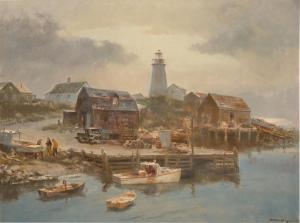 BALLINGER Harry Russell 1892-1993,Neils Harbour,Sotheby's GB 2023-08-09