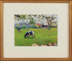 BALLINGER JOANN,Landscape with grazing cows,Eldred's US 2022-05-26