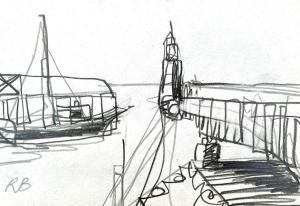 BALLINGER RICHARD,Study of Newlyn Harbour,David Lay GB 2022-11-03