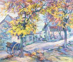 BALLOT Clémentine,Village de la Creuse,1917,Saint Germain en Laye encheres-F. Laurent 2022-12-17