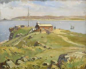BALMFORD Hurst 1871-1950,The Battery on the Island Cornwall, St Ives,Tennant's GB 2023-07-15