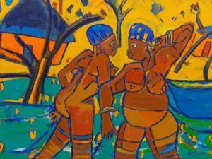 BALOYI Johnson 1953,Two Nudes,2008,5th Avenue Auctioneers ZA 2019-07-14