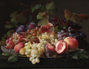 BALSGAARD Carl Vilhelm 1812-1893,Still life with fruit,Bruun Rasmussen DK 2023-09-11
