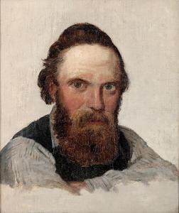 BALSGAARD Carl Vilhelm 1812-1893,Study of the head of a man,Bruun Rasmussen DK 2024-02-19