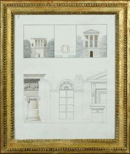 BALTARD Louis Pierre 1764-1846,Projet pour un Temple,Galerie Moderne BE 2020-09-07