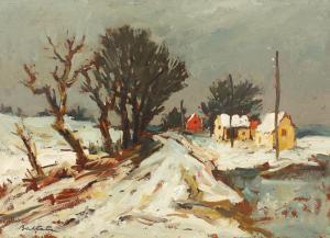 BALTATU ADAM 1889-1979,Winter landscape,Artmark RO 2011-11-16
